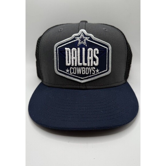 Dallas Cowboys Hat Cap Snap Back NFL Football Navy Blue Grey 9FIFTY Mens New Era - Picture 1 of 3